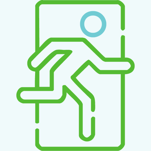 Exit Running Man icon
