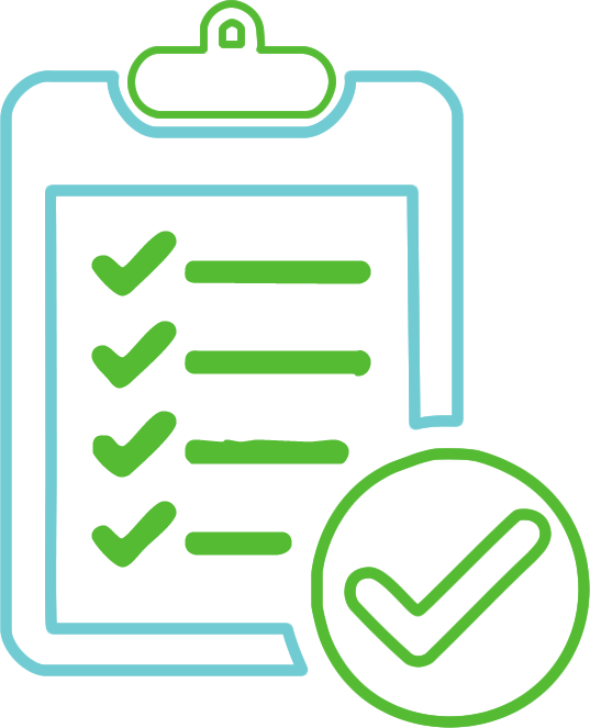 Self-testing icon