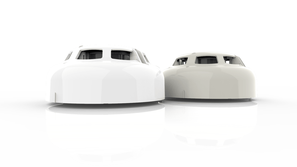 two different coloured sensors