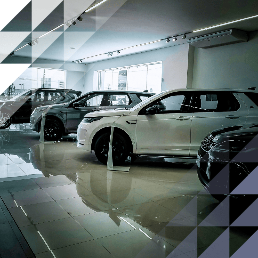 Land Rover dealership interior