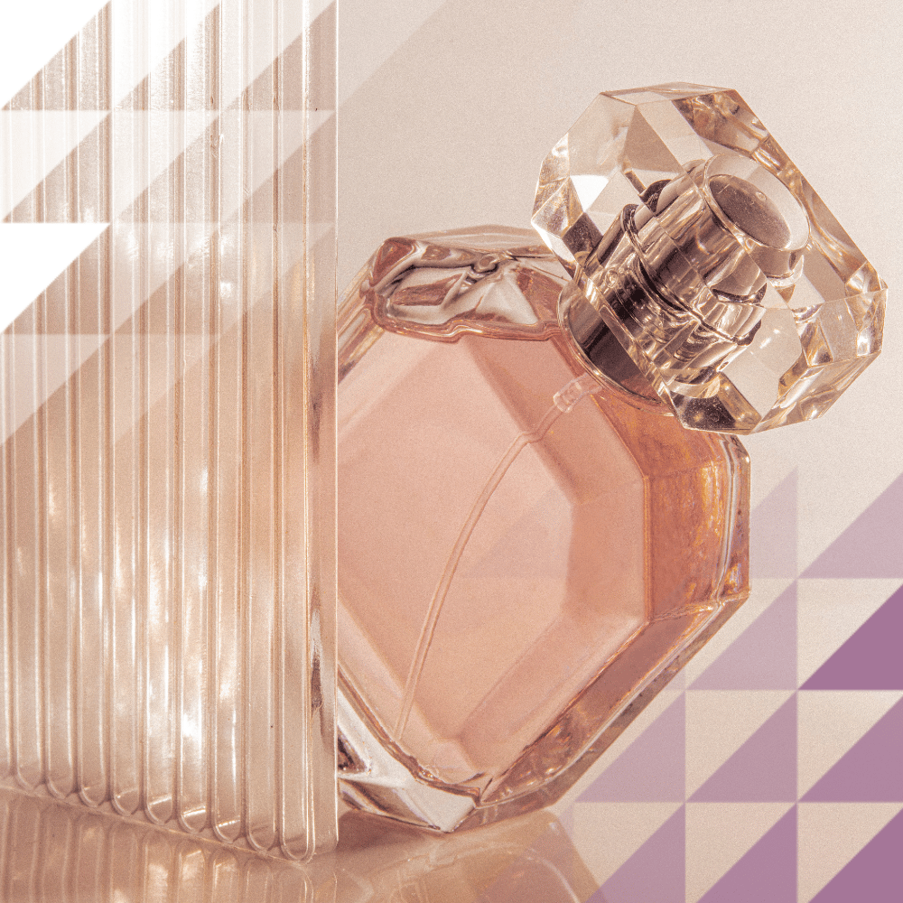 Pink perfume bottle