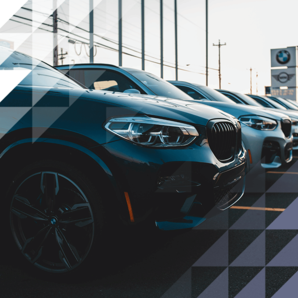 Several BMW vehicles on display 