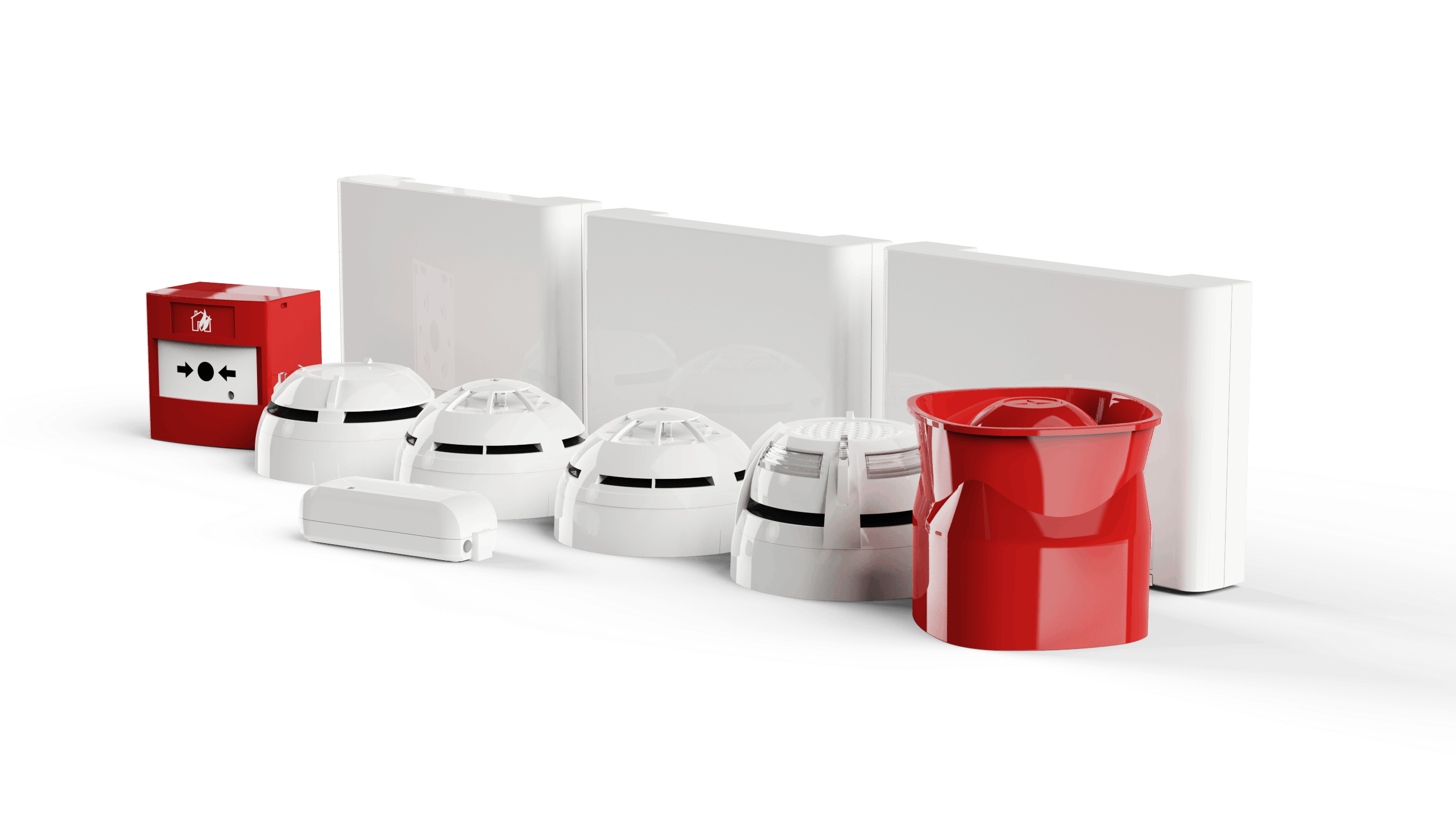 Group of wireless fire alarms