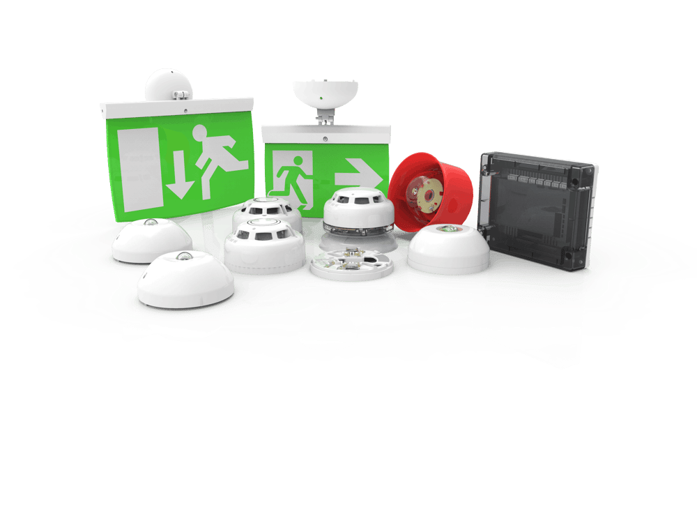 Group of emergency lighting devices