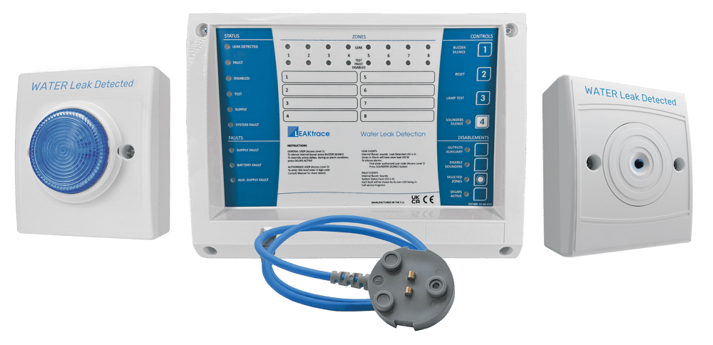 Leaktrace panel with probes and detectors