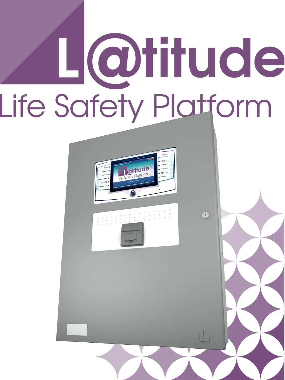 latitude panel with logo and pattern
