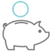 Piggy bank-icon-blue