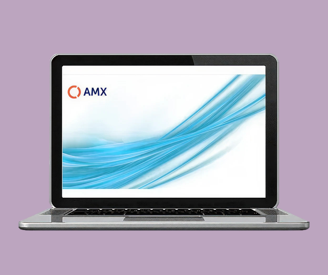 AMX software on laptop