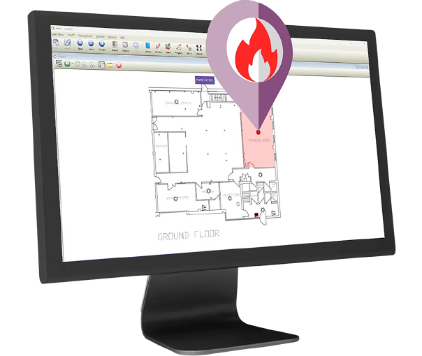 AMX software on screen